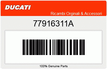 Ducati SPEZIALSCHRAUBE, Ducati-Teilenummer 77916311A