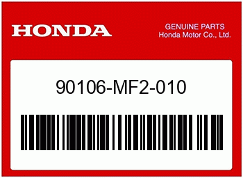 Honda SCHRAUBE, V. BREMSSCHEIBE, Honda-Teilenummer 90106MF2010