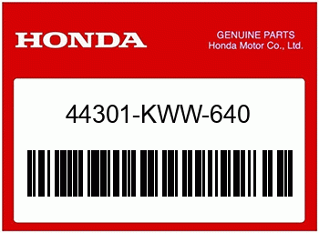 Honda ACHSE, VORDERRAD 44301KWW640