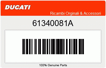 Ducati HINTERBREMSBELAEGESATZ, 61340081A
