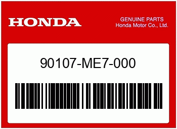 Honda SPEZIALFLANSCHSCHRAUBE, 8, Honda-Teilenummer 90107ME7000