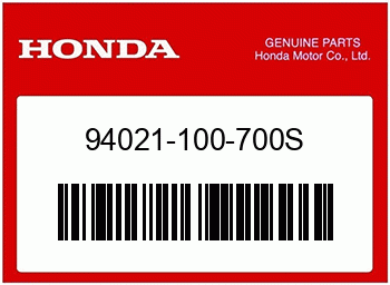 Honda HUTMUTTER, 10MM, Honda-Teilenummer 94021100700S
