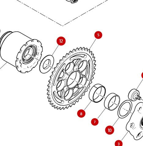DUCATI ZAHNKETTENRAD Z43 Pos.5
