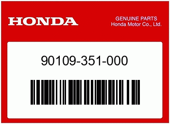 Honda KREUZSCHLITZSCHRAUBE, Honda-Teilenummer 90109351000