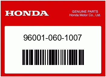 Honda FLANSCHENSCHRAUBE, 6X10 mm, 960010601007