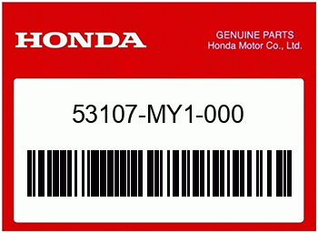 Honda GUMMI B, LENKERGEWICHT, Honda-Teilenummer 53107MY1000