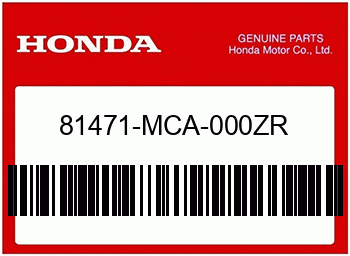 Honda ZIERLEISTE, SATTELTASCHE, Honda-Teilenummer 81471MCA000ZR