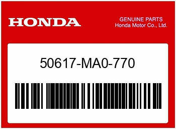 Honda RUECKHOLFEDER FUSSRASTE, Honda-Teilenummer 50617MA0770
