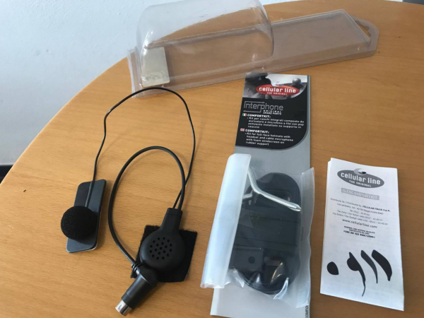 Cellular line INTERPHONE Ersatzkit für Integralhelme NEU Kommunikationssystem