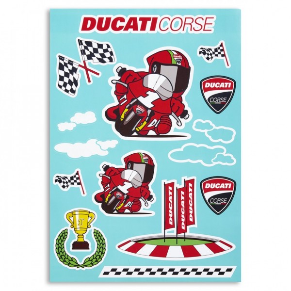 Ducati Deko-Aufkleber Cartoon