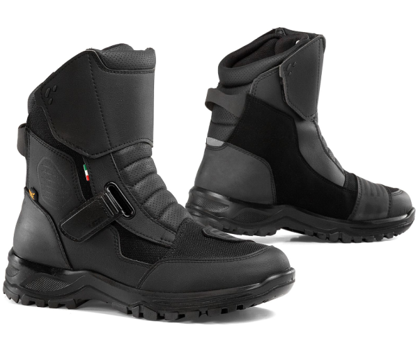 Falco Motorrad Stiefel Land 3 schwarz wasserdicht