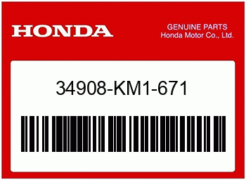 Honda BIRNE, KEILBASIS (T6.5) (, Honda-Teilenummer 34908KM1671
