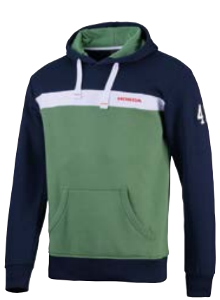 SWEAT CAPUCHE COLLEGE GREEN