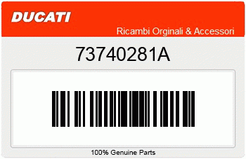 Ducati ZAHNRIEMEN DER VENTILSTEUERUNG, Ducati-Teilenummer 73740281A