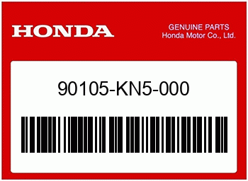 Honda SCHRAUBE, SCHEIBE, 6X17, Honda-Teilenummer 90105KN5000
