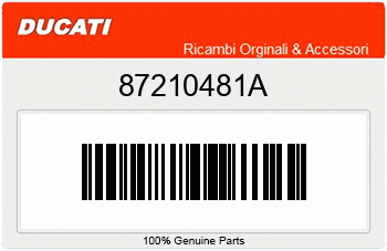 Ducati PFROPFEN, Ducati-Teilenummer 87210481A