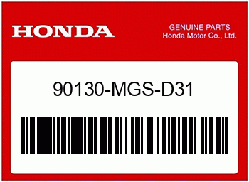 Honda SCHRAUBE, ADAPTER 10MM, Honda-Teilenummer 90130MGSD31