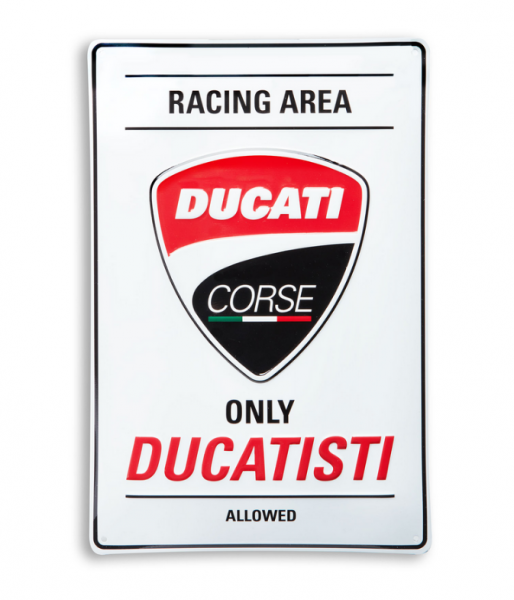 DUCATI Original CORSE Metallschild