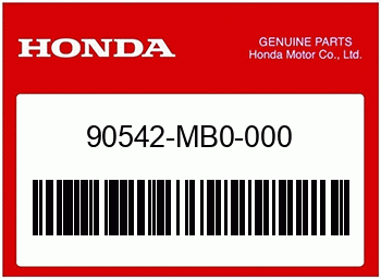 Honda GUMMI F VENTILD, Honda-Teilenummer 90542MB0000