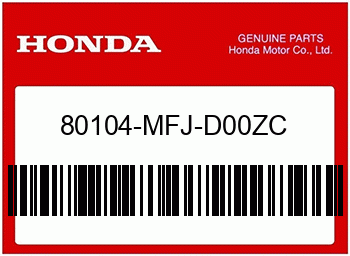 Honda SCHUTZ, L. H. HITZE *NH10, Honda-Teilenummer 80104MFJD00ZC