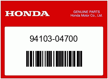 Honda GLATTE SCHEIBE, 4MM, Honda-Teilenummer 9410304700