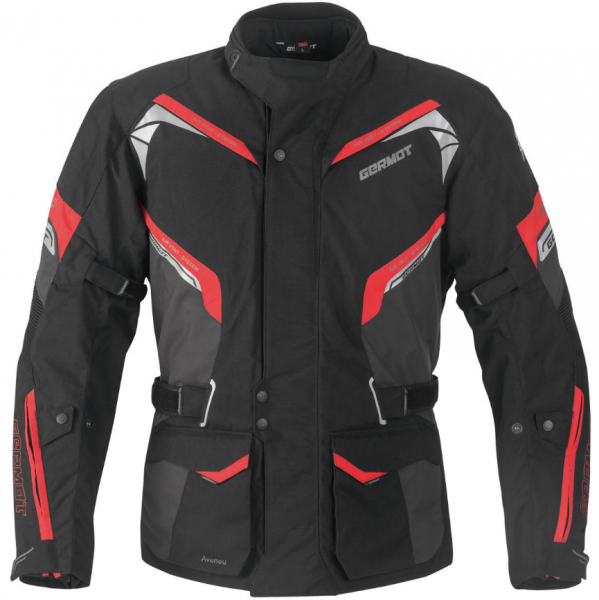 Germot TEXTILJACKE AVENUE SCHWARZ/ROT