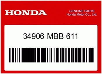 Honda GLASSOCKEL, RUECKLICHT 21/5W, Honda-Teilenummer 34906MBB611
