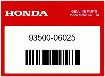 Honda KREUZSCHLITZSCHRAUBE 6x25, Honda-Teilenummer 9350006025