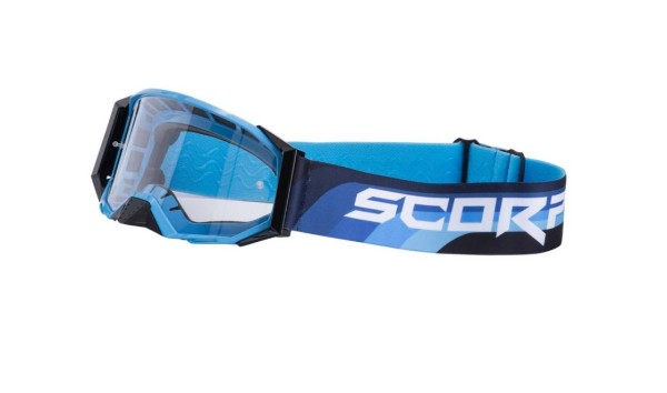 SCORPION Motocross Brille blau