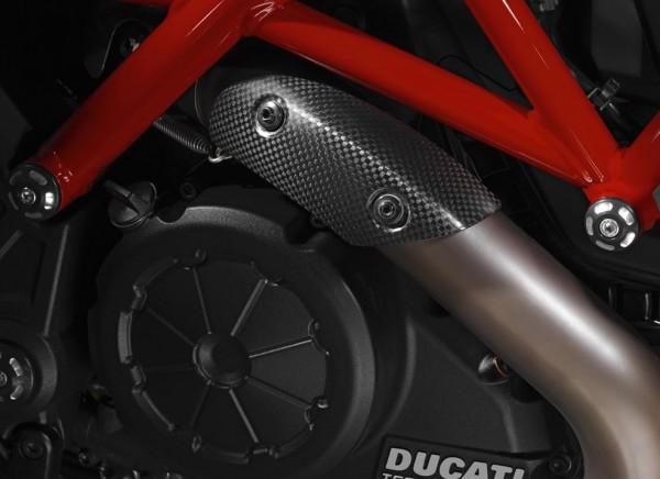Ducati Wärmeschutz Kohlefaser Diavel