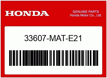 Honda DICHTUNG, LENS, Honda-Teilenummer 33607MATE21