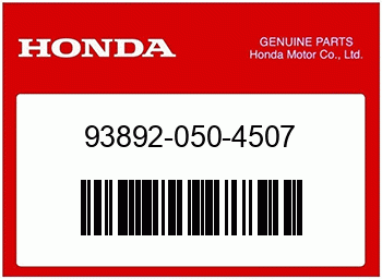 Honda SCHRAUBE MIT SCHEIBE, 5X4, Honda-Teilenummer 938920504507