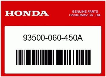 Honda KEGELKOPFSCHRAUBE, 6X45, Honda-Teilenummer 93500060450A
