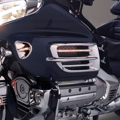 Big Bike Parts MARTINI FAIRING ACCENTS Chrom Abdeckung 43 LED GL1800