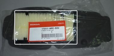 Honda EINSATZ KOMPL., LUFTFILTER, XL125V Varadero