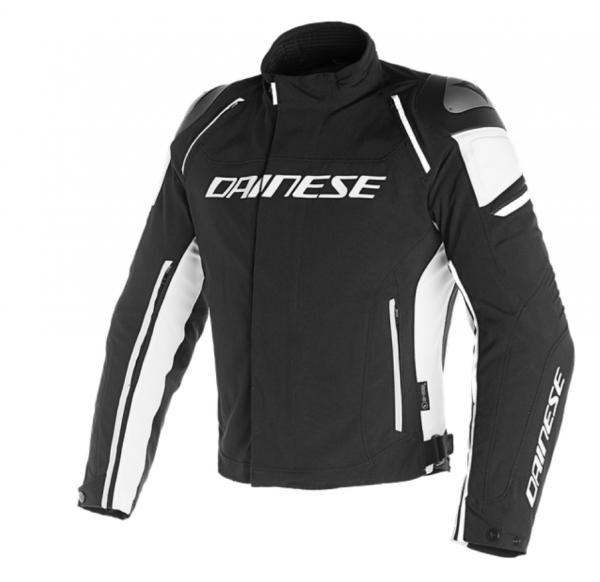 Dainese RACING 3 D-DRY JACKE Schwarz/Weiß