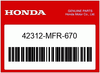 Honda HUELSE, H. RAD, Honda-Teilenummer 42312MFR670