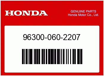 Honda FLANSCHENSCHRAUBE, 6X22, Honda-Teilenummer 963000602207