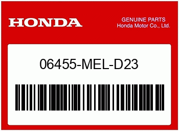 Honda BREMSKLOTZ SATZ, Honda-Teilenummer 06455MELD23