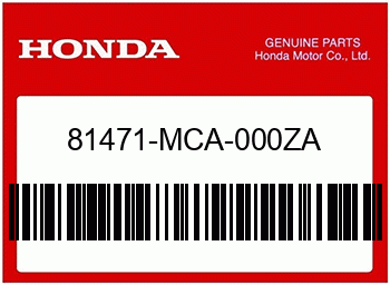 Honda ZIERLEISTE, SATTELTASCHE, Honda-Teilenummer 81471MCA000ZA