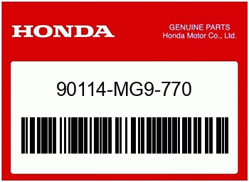 Honda FESTSTELLSCHRAUBE, SCHUTZ, Honda-Teilenummer 90114MG9770