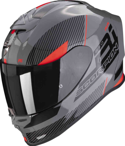 SCORPION FINAL EXO-R1 EVO AIR INTEGRALHELM Grau/Rot