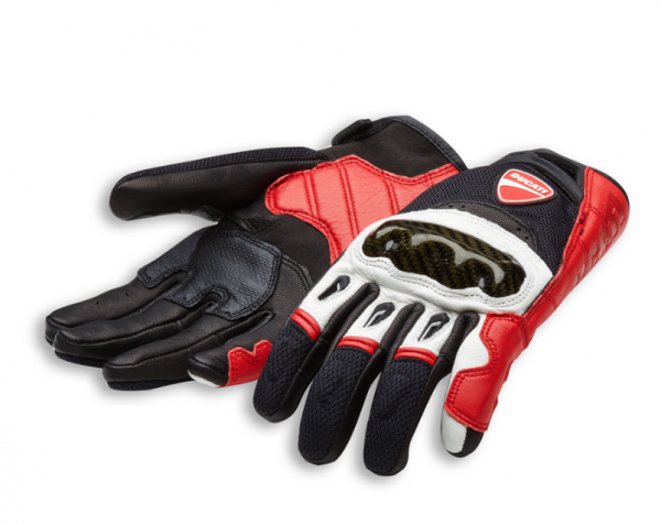 Ducati Original HANDSCHUHE COMPANY C1 Rot/Schwarz/Weiß