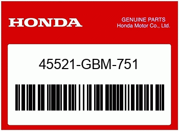 Honda PLATTE, MEMBRANE, Honda-Teilenummer 45521GBM751