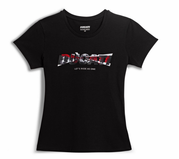 Ducati Original T-SHIRT LOGO SCHWARZ DAMEN