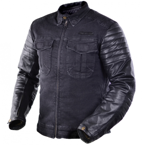 TRILOBITE Motorrad JACKE ACID SCRAMBLER Jeansjacke Schwarz