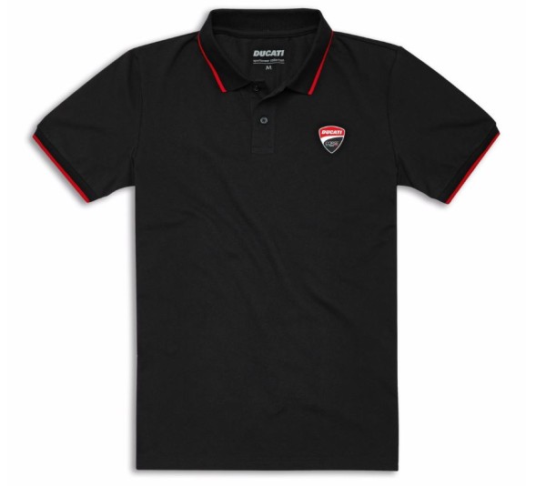 DUCATI CORSE POLO-SHIRT SCHWARZ