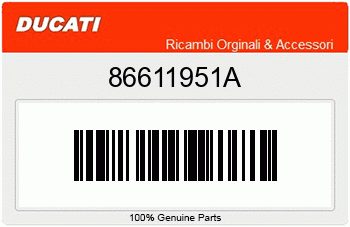 Ducati STOPFEN RECHTS, Ducati-Teilenummer 86611951A