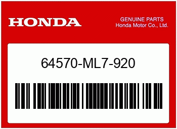 Honda KANAL, R. LUFT, Honda-Teilenummer 64570ML7920