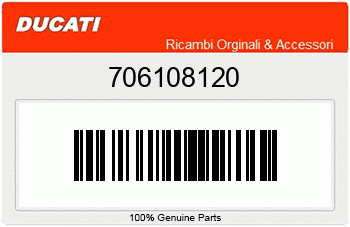 Ducati SCHRAUBE M8X20, Ducati-Teilenummer 706108120